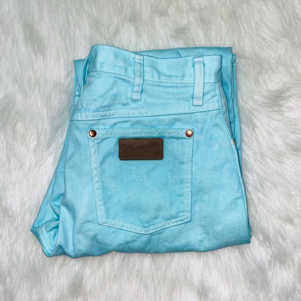 Tiffany blue Wrangler Jeans